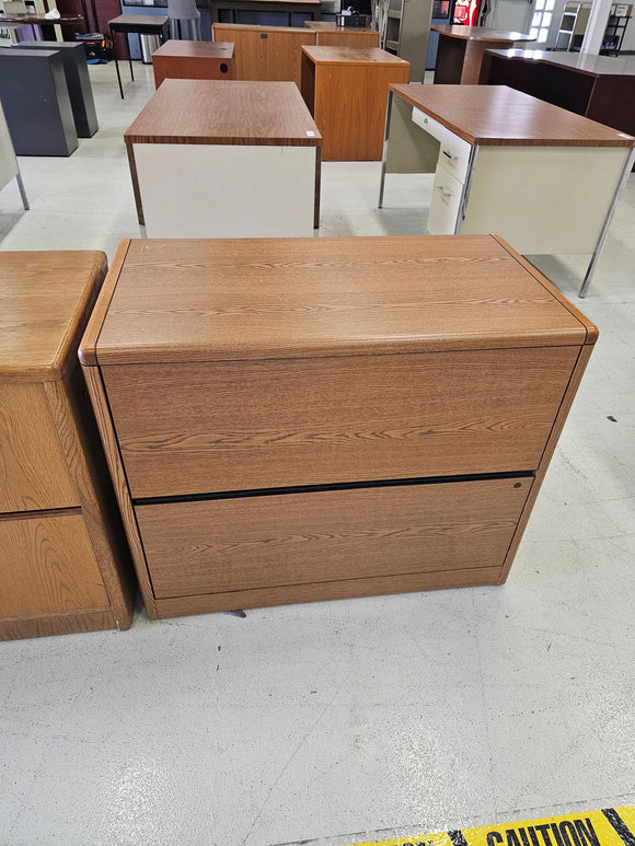 2 Drawer Wooden Lateral File Cabinet