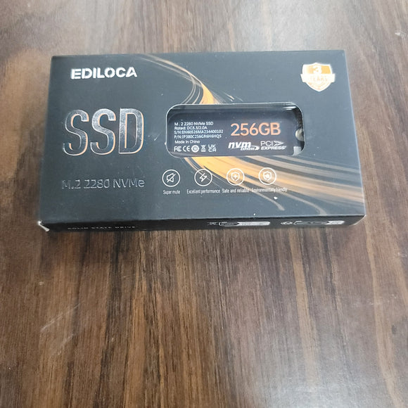 Ediloca EN605 256GB M.2 SSD, NVMe1.3 PCIe Gen3 x4 SSD Internal Hard Drive,