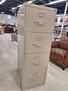 4 Drawer Filing Cabinet-L18"xW25"xH52"