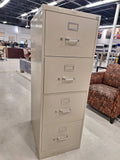4 Drawer Filing Cabinet-L18"xW25"xH52"
