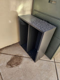 Small Metal Bookcase D13" x W35" x H29"