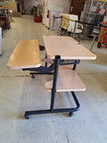Rolling Desk/Work Station W/ Adjustable Top