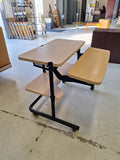 Rolling Desk/Work Station W/ Adjustable Top