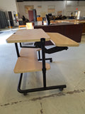 Rolling Desk/Work Station W/ Adjustable Top