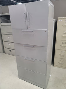 LATERAL FILE-4 DRAWER WITH TOP CABINET WITH DOORS