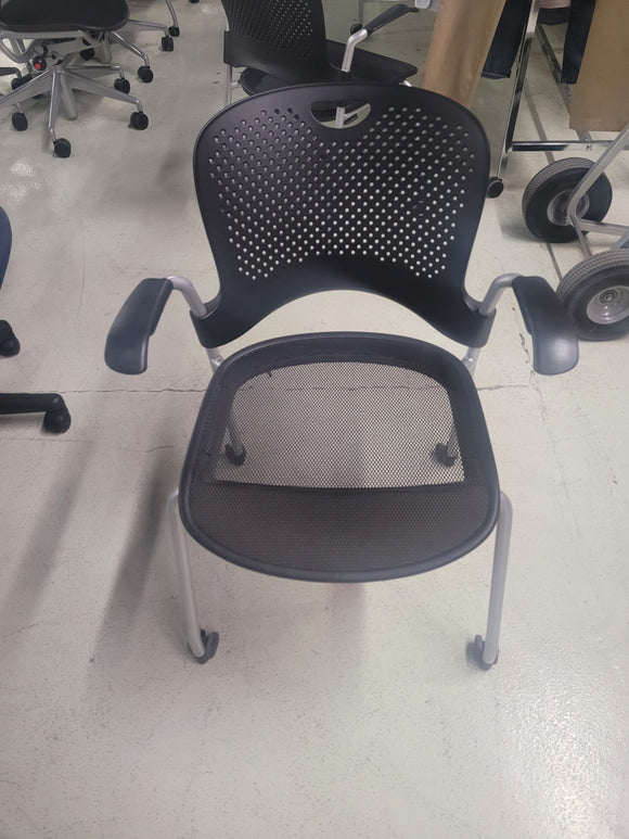 CHAIR-LITE DUTY, WHEELED, HARD PLASTIC