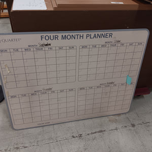 Whiteboard 4 month calendar