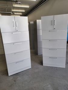 CABINETS-2 DOOR SILVER METAL