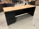 Blonde Desk with Drawers