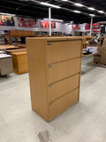 Wooden 4 Drawer Lateral File Cabinet
