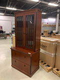 Wooden Display Case with File Storage