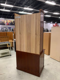 Wooden Display Case with File Storage