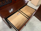 Wooden Display Case with File Storage