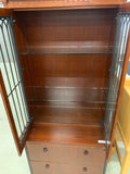 Wooden Display Case with File Storage