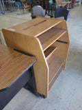 Rolling wooden lectern
