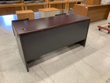 Metal Desk Gray/Cherry 002