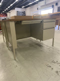Wood Top Metal Desk