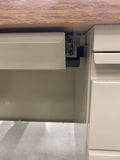 Wood Top Metal Desk