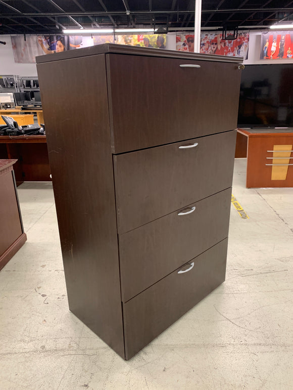 4 Drawer Lateral Filing Cabinet W/ Key