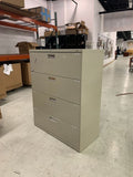 HON 4 Drawer Metal Lateral File Cabinet D19" x W42" x H53