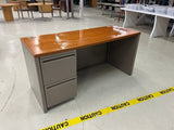 Desk _ Metal Base / Wood Top