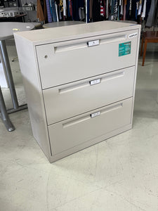 3 Drawer Lateral File Cabinet D18" x W36" x H40"