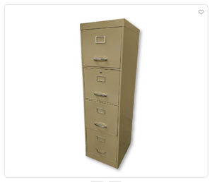 GENERIC _ File Cabinet Letter Size 4 Drawer _ IN STORE ONLY