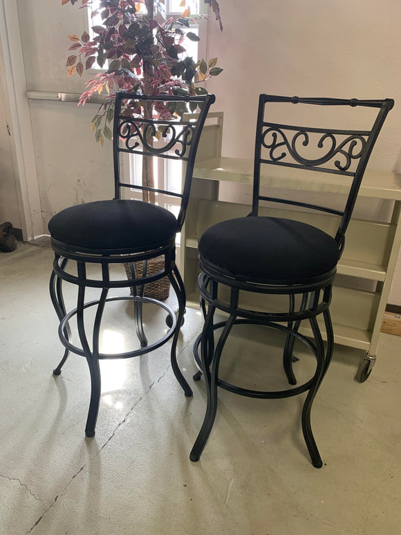 black bear mountain bar stools (pair)