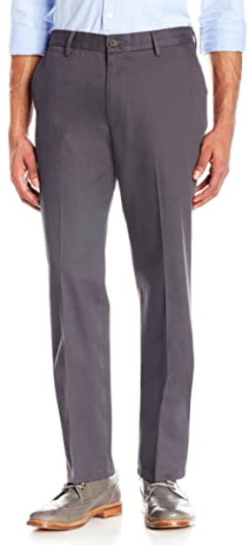 Amazon Brand - Goodthreads Men's Straight-Fit Wrinkle-Free Comfort Stretch Dress Chino Pant, Grey, 30W x 30L